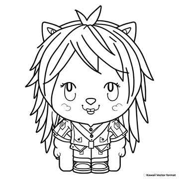 Desenhos de Gacha Life 34 para Colorir e Imprimir 