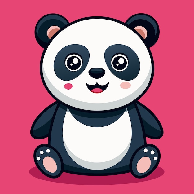 Ilustração de panda bonito