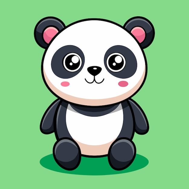 Ilustração de panda bonito