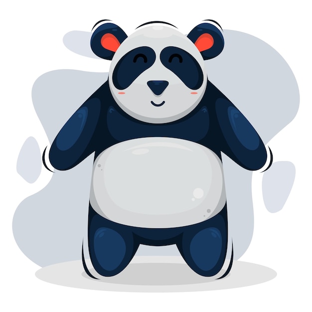 Ilustração de panda bonito