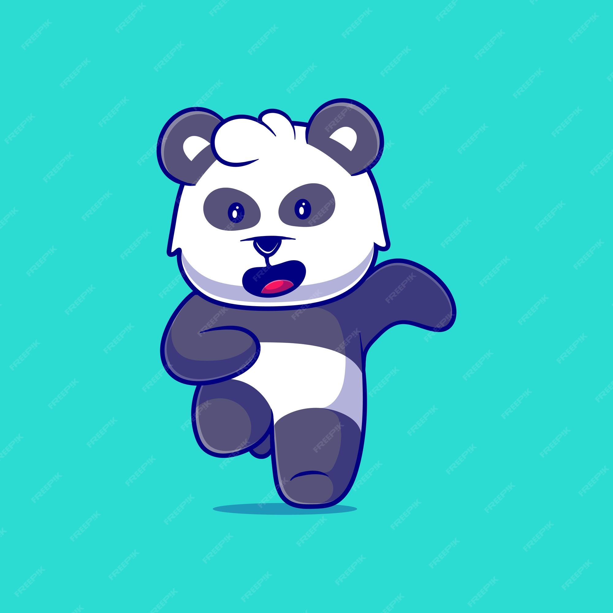 Design PNG E SVG De Desenho Animado Do Urso Panda Para Camisetas