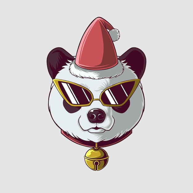 Vetor ilustração de panda em um estilo bonito