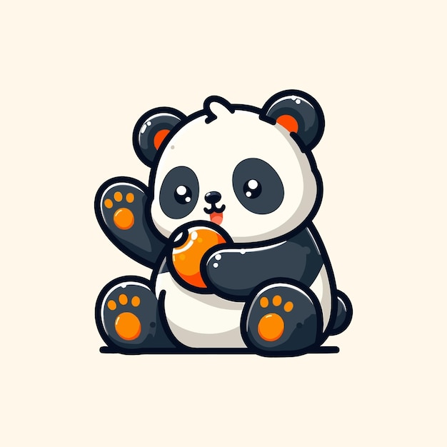 Ilustração de panda vetorial