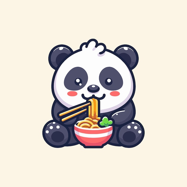 Ilustração de panda vetorial