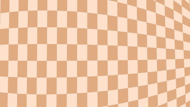 Ilustração de papel de parede de xadrez distorcido laranja estético perfeito para banner de fundo de papel de parede de pano de fundo