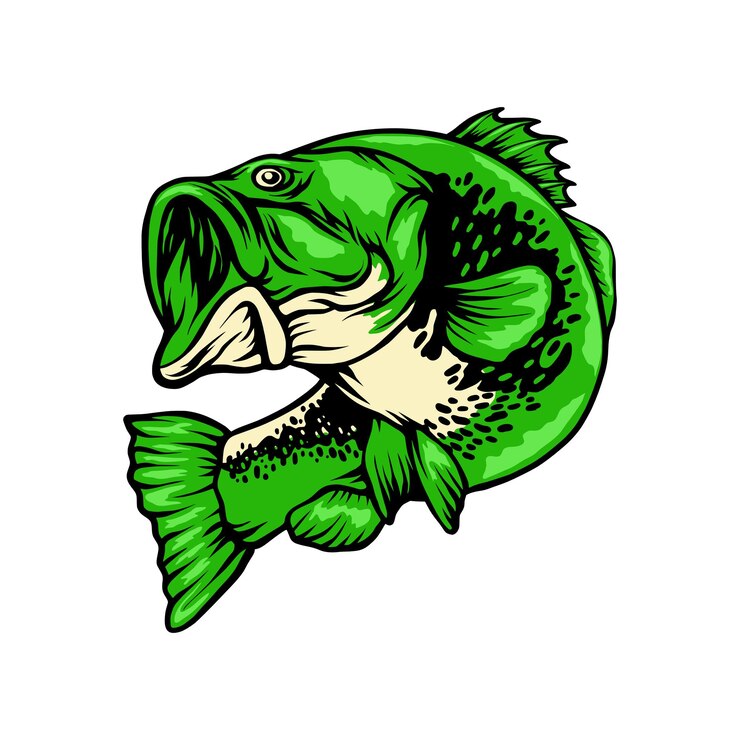 Vetor ilustração de peixe baixo