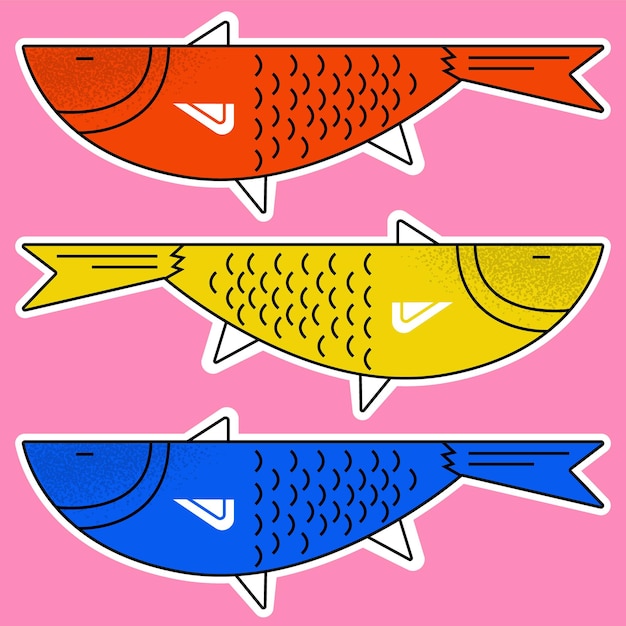 Vetor ilustração de peixes