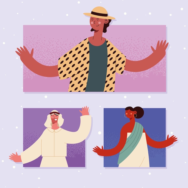 Vetor ilustração de pessoas de diversidade