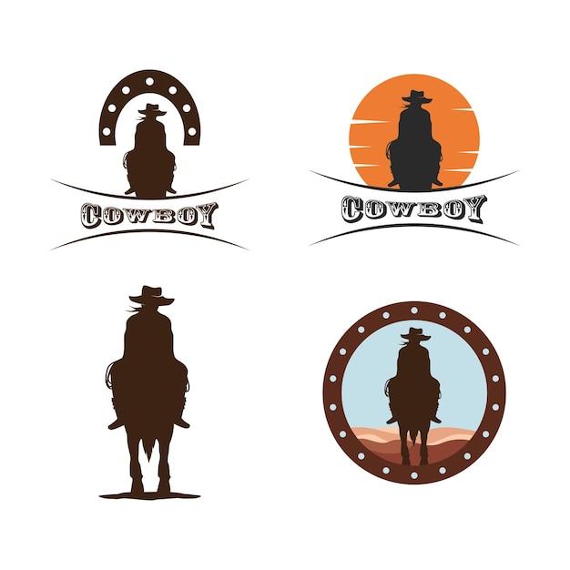 Vetor ilustração de piloto de cowboy