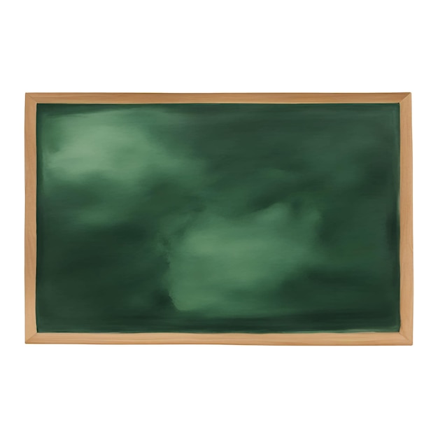 Vetor ilustração de pintura a aquarela desenhada à mão isolada com tábua verde
