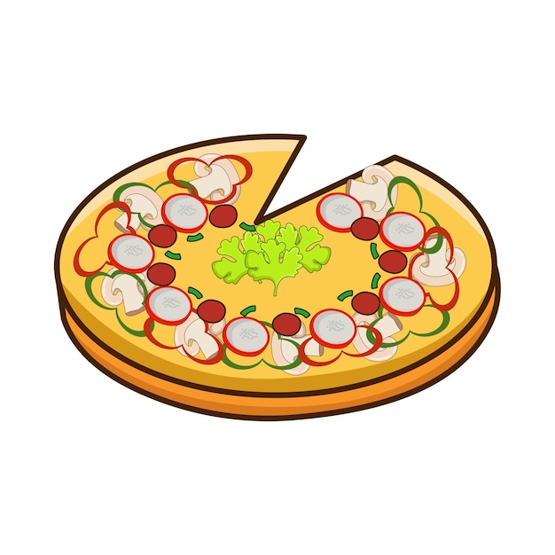 Ilustração de pizza