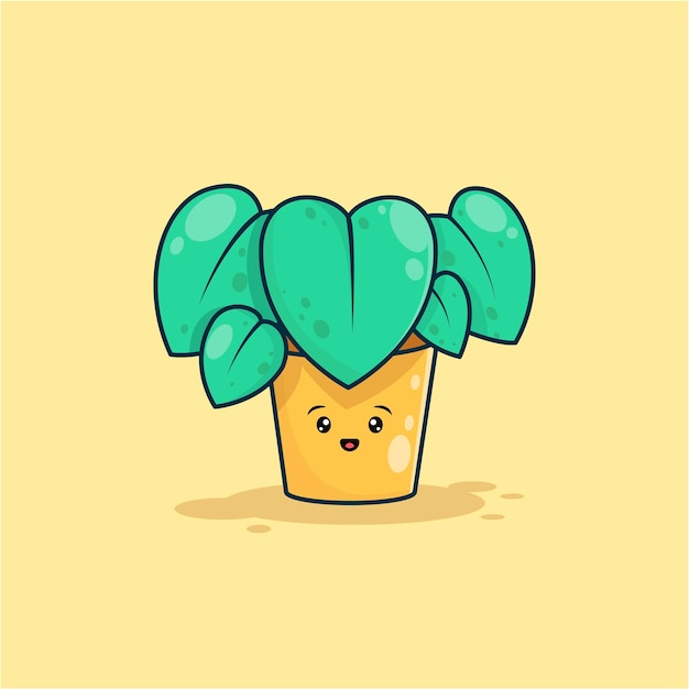 Ilustração de planta fofa