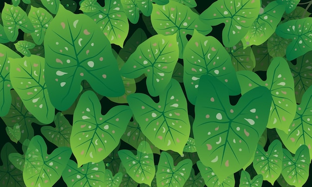 ilustração de plantas da natureza para o fundo da página de destino com estilo da natureza