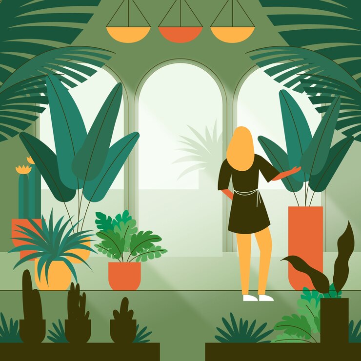 Vetor ilustração de plantas de casa