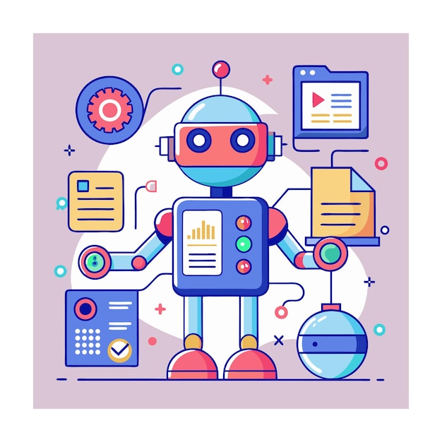 Ilustração de projeto plano de suporte ao cliente