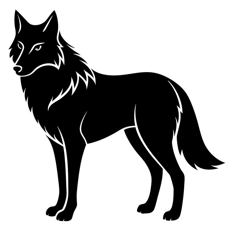 Vetor ilustração de raposa minimalista