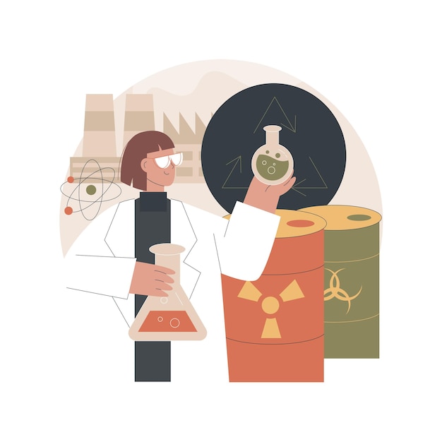 Ilustração de reciclagem química