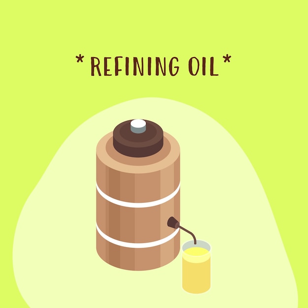 Vetor ilustração de refino de petróleo