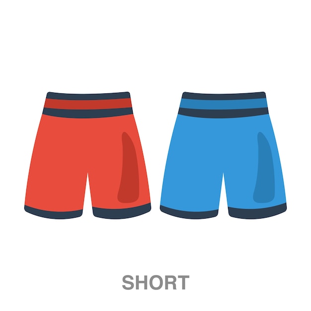 Vetor ilustração de shorts em fundo transparente
