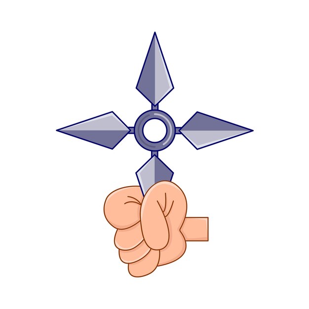 Vetor ilustração de shuriken