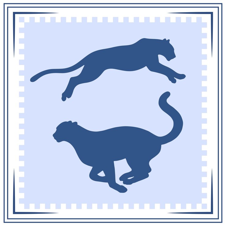 Vetor ilustração de silhueta de chita icon de chita