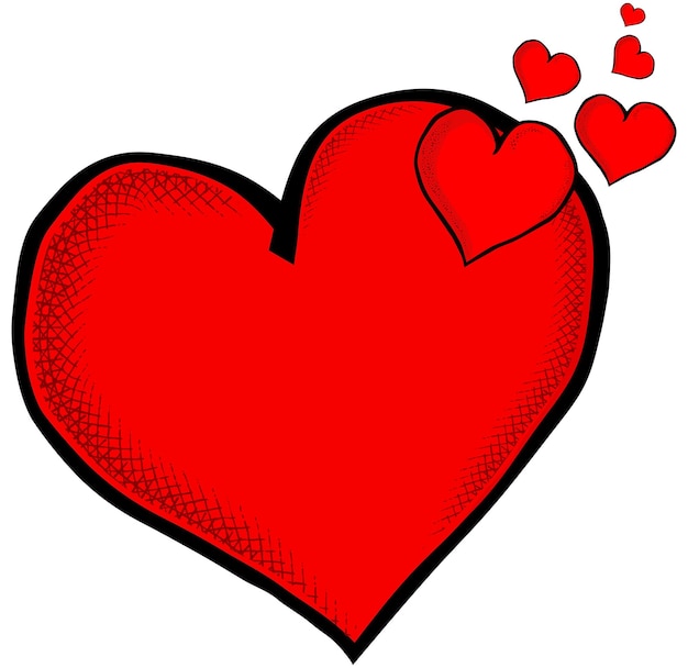 Vetor ilustração de sinal de amor de coração