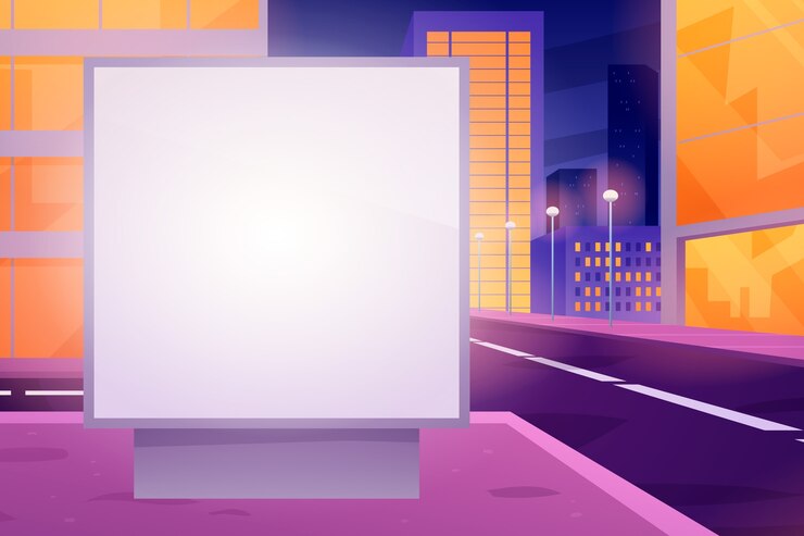 Vetor ilustração de sinalização digital gradiente