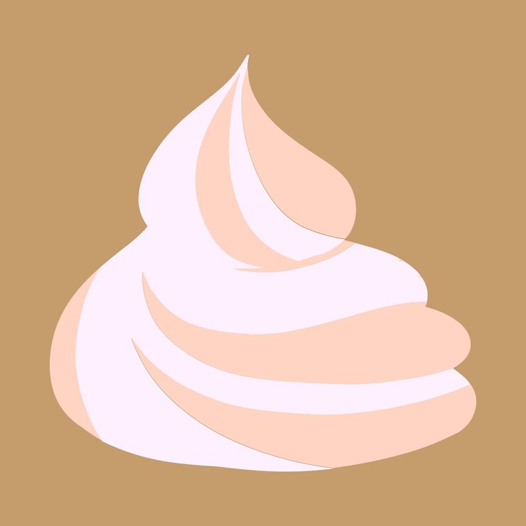 Vetor ilustração de sobremesa de sorvete de creme