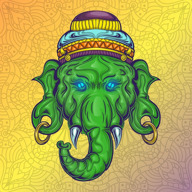 Ilustração de stock ganesha god