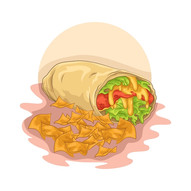 Ilustração de tacos