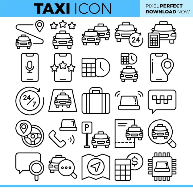 Ilustração de táxi