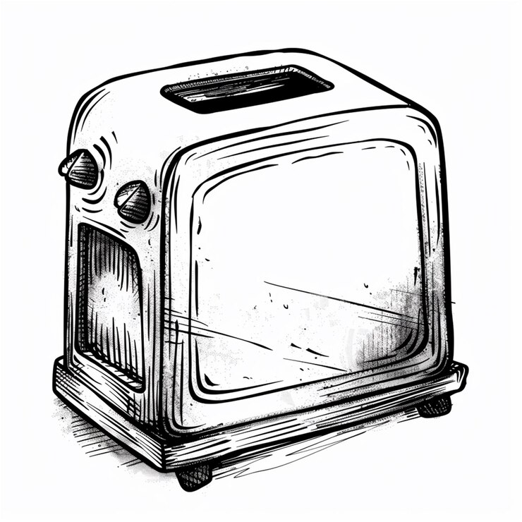 Vetor ilustração de televisão antiga