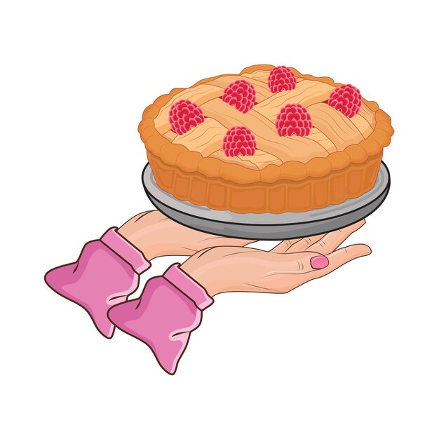 Vetor ilustração de torta