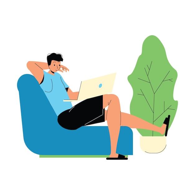 Ilustração de trabalho freelance