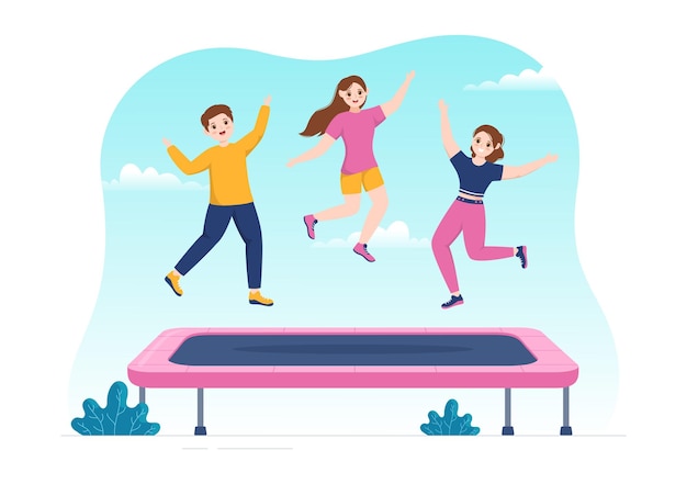 atleta infantil correr obstáculo salto em distância ilustração do jogo do  esportista em obstáculo correndo para banner da web ou página de destino em  modelos desenhados à mão de desenho animado 17346294