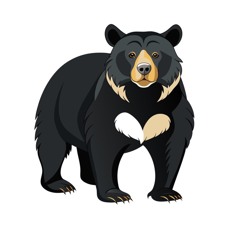 Vetor ilustração de um animal da floresta