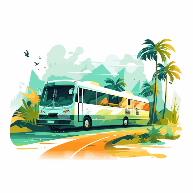 Ilustração de um autocarro