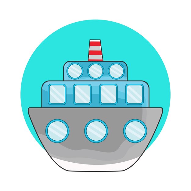 Vetor ilustração de um barco