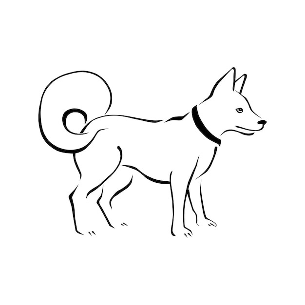 Vetor ilustração de um cão