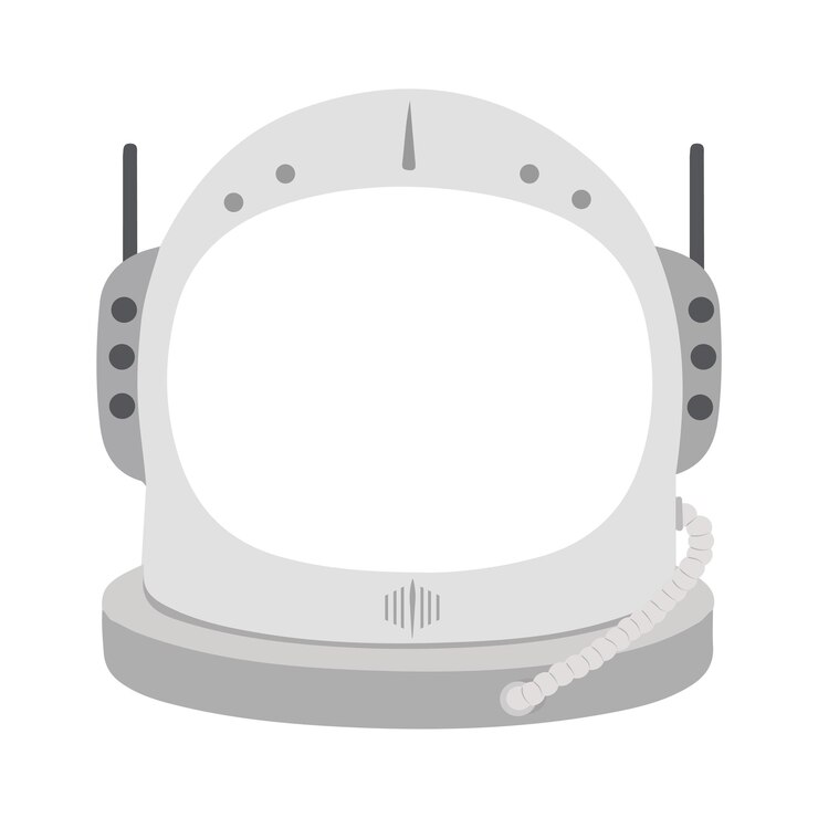 Vetor ilustração de um capacete de astronauta