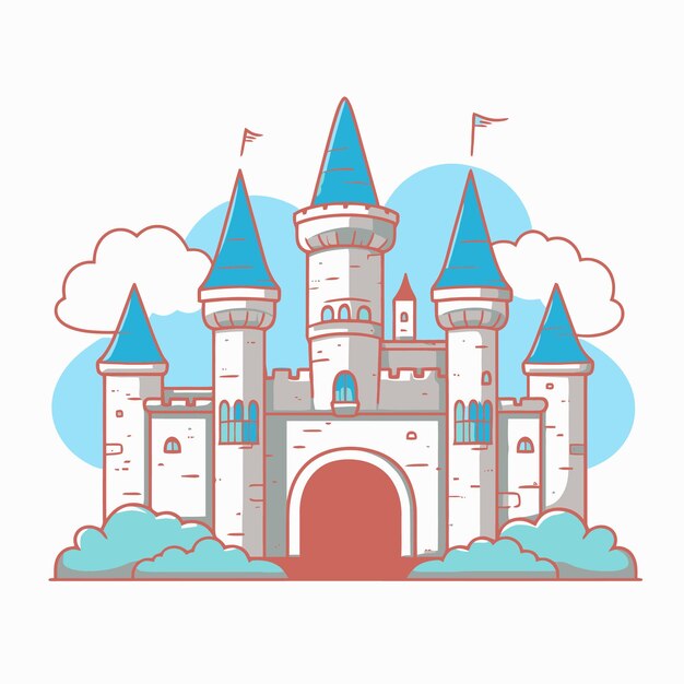 Ilustração de um castelo