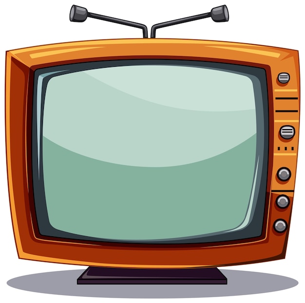 Vetor ilustração de um conjunto de televisão retro