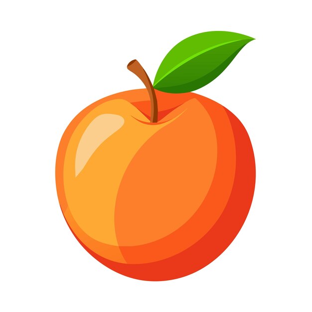 ilustração de um fruto nectarino