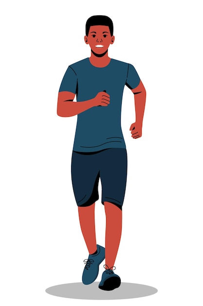 Ilustração de um homem correndo