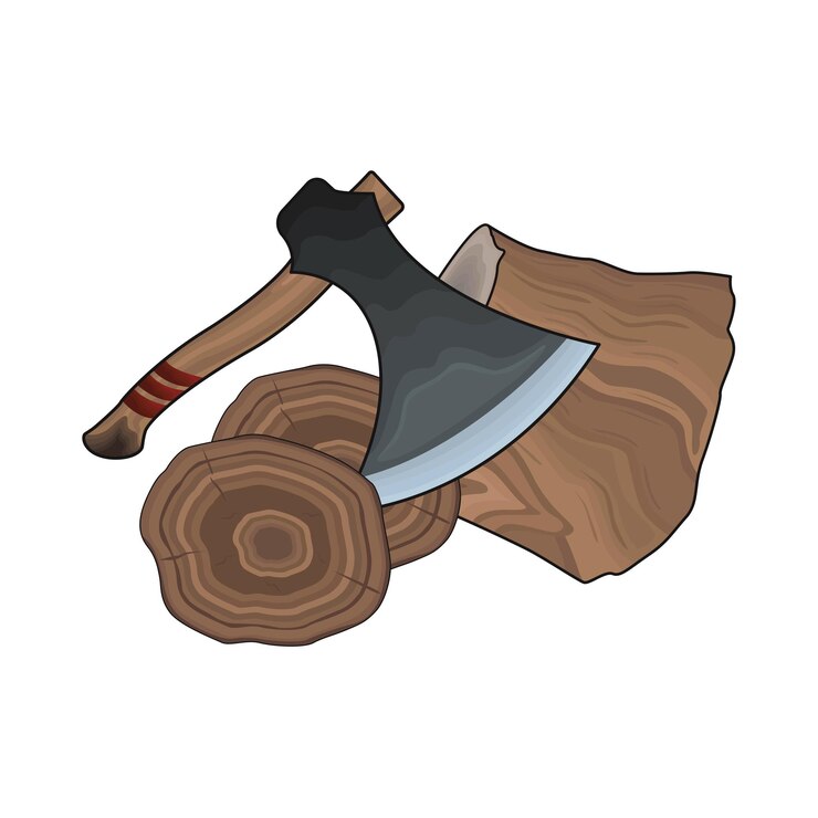 Vetor ilustração de um machado