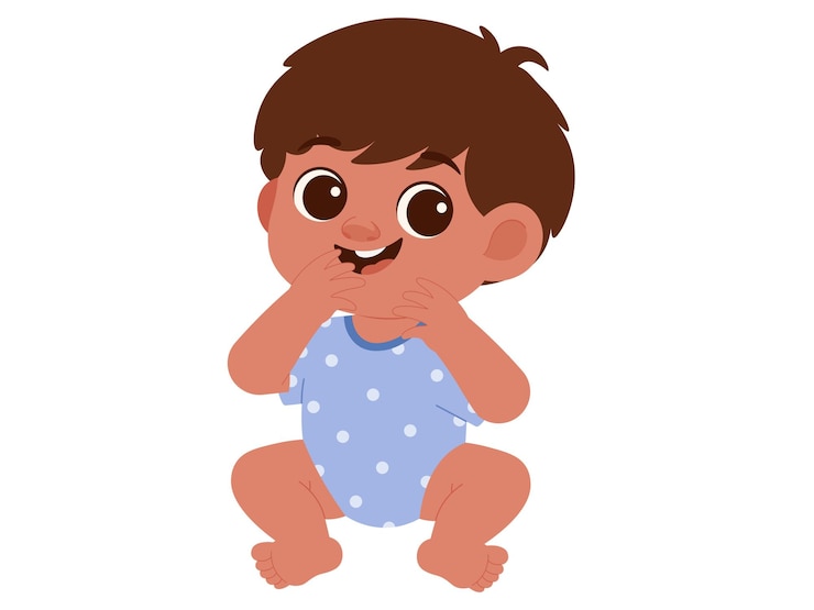 Vetor ilustração de um menino bonito sentado