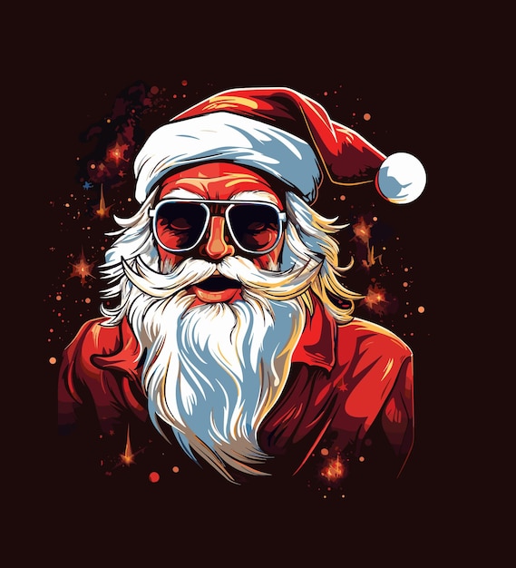 Vetor ilustração de um papai noel