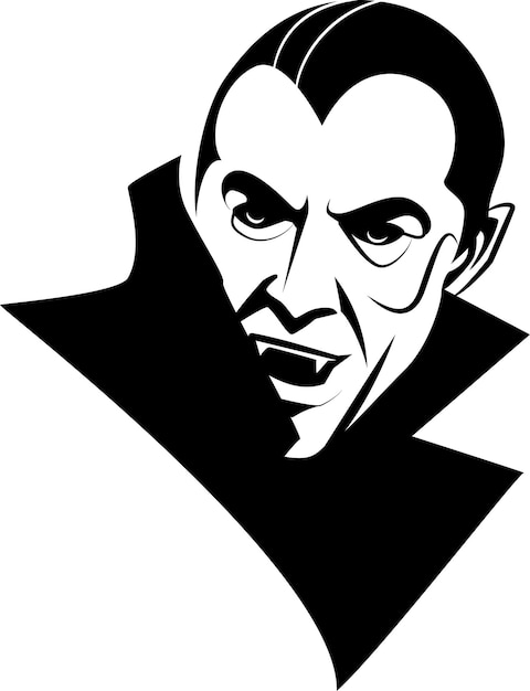 Ilustração de um personagem de romances e filmes de terror isolado em fundo transparente