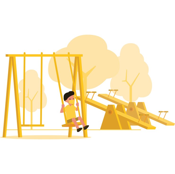 Vetor ilustração de um playground