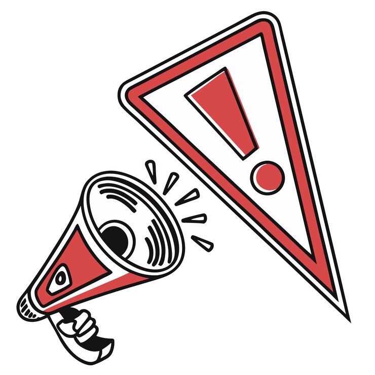 Vetor ilustração de um sinal de alerta de exclamação